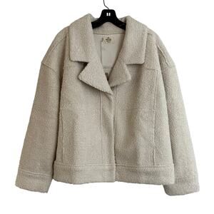 Marine Layer Quebec Sherpa Jacket Antique White Size XL New with tags